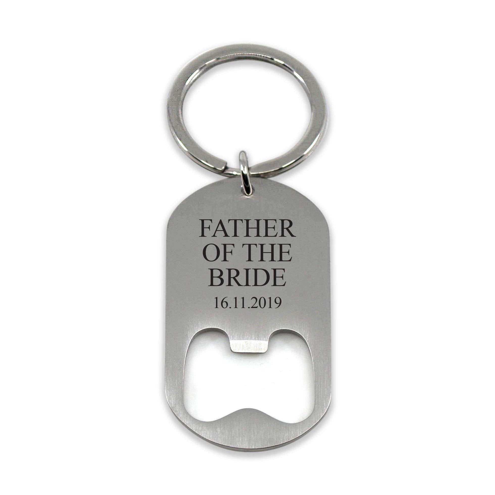 Father of the sales bride keychain